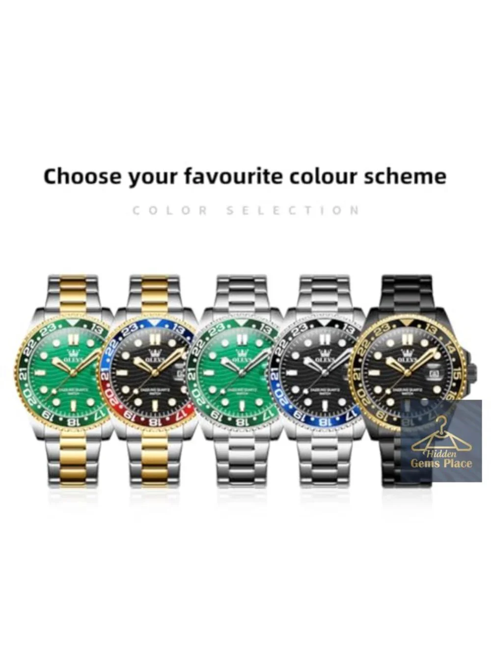 Men's Luxury Big Face Dress Watch - Stainless Steel Analog Quartz with Date,